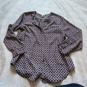 josie sailboat printed blouse